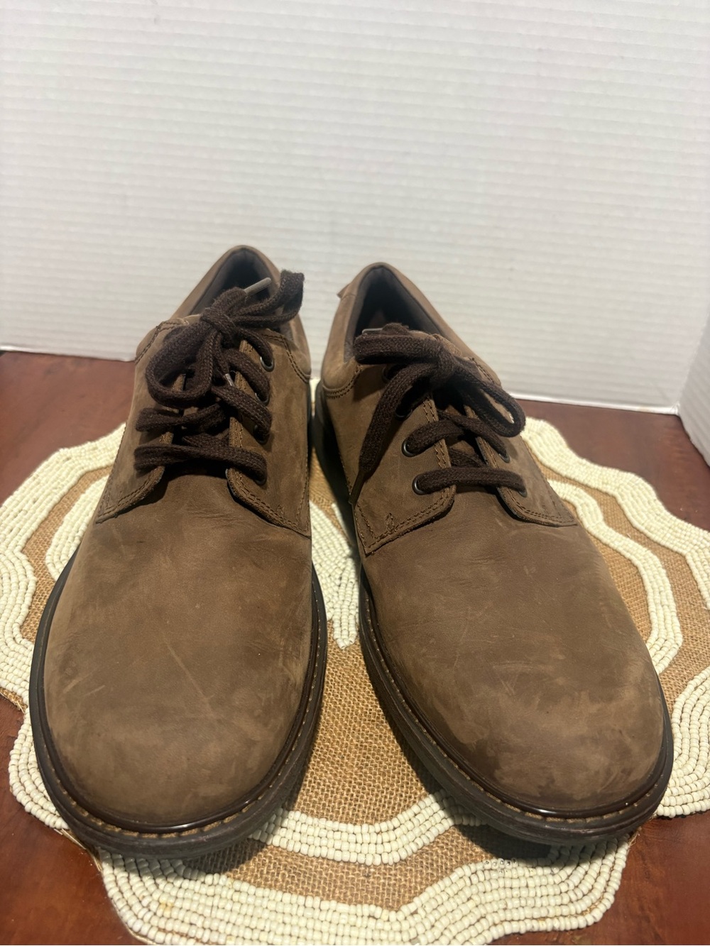 Men's Brown Lace-Up Casual Dress Shoes